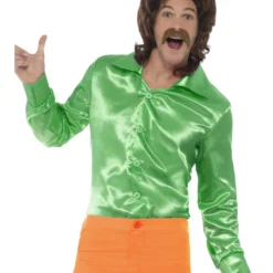 Grünes 60s Disco Hemd