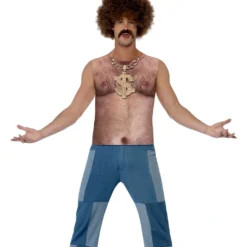 70er Haariger Oberkörper Achselshirt