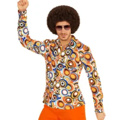 70er Jahre Kostüm Hemd Bubbles