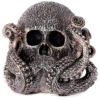 Bronzefarbene Totenschädel Krake 13cm