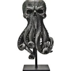Cthulhu Totenschädel Statue Auf Ständer 33cm