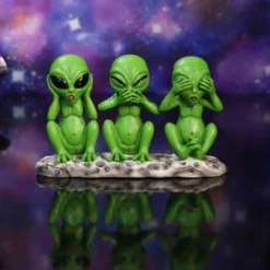 Drei Weise Aliens Statue 16cm -Karnevalskostüme Herren Verkäufe drei weise alien figuren drei weise marsmaenchen three wise martians figurine scifi deko 50871 07