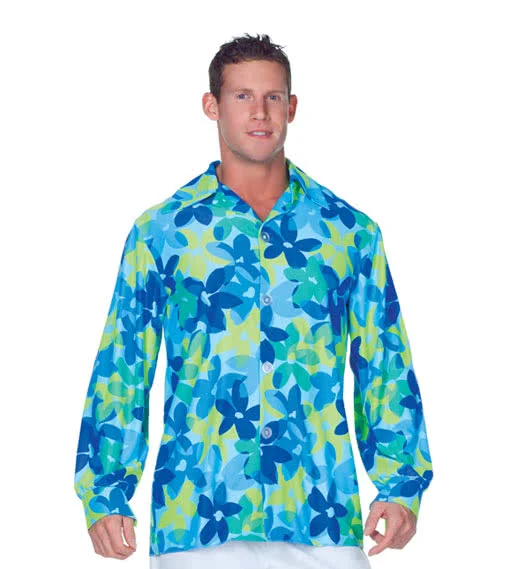 Hippie Herrenhemd Blau 1 Hippie Herrenhemd Blau