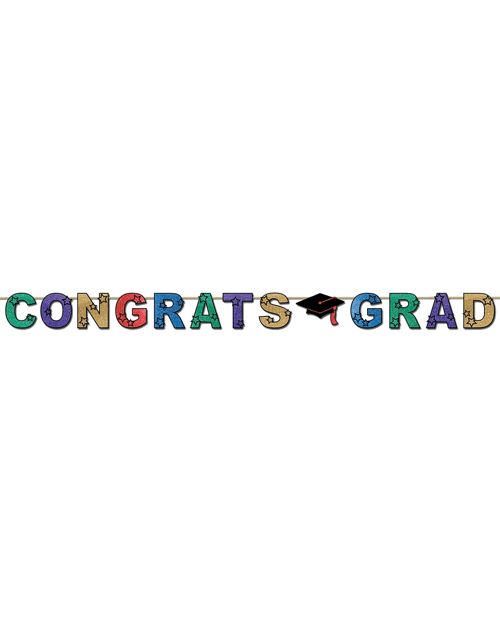 Funkelnder Congrats Grad Banner 1 Funkelnder Congrats Grad Banner