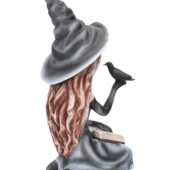 Hexenfigur Regan Mit Rabe 15cm -Karnevalskostüme Herren Verkäufe gothic hexe regan mit rabe figur reagn witch and her raven figurine halloween figur 52512 05