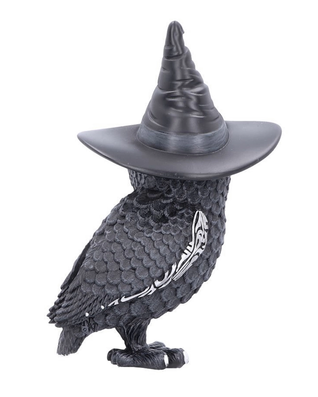 Walpurgisnacht Eule Mit Hexenhut 30cm 2 Walpurgisnacht Eule Mit Hexenhut 30cm – Bild 2