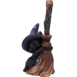 Titelseite -Karnevalskostüme Herren Verkäufe hexenkatze mit hexenbesen 11cm witch cat familiar with broom halloween und gothic wohnungsdeko und geschenke 52415 2