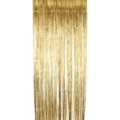 Goldener Lametta Vorhang
