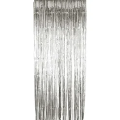 Silberner Lametta Vorhang