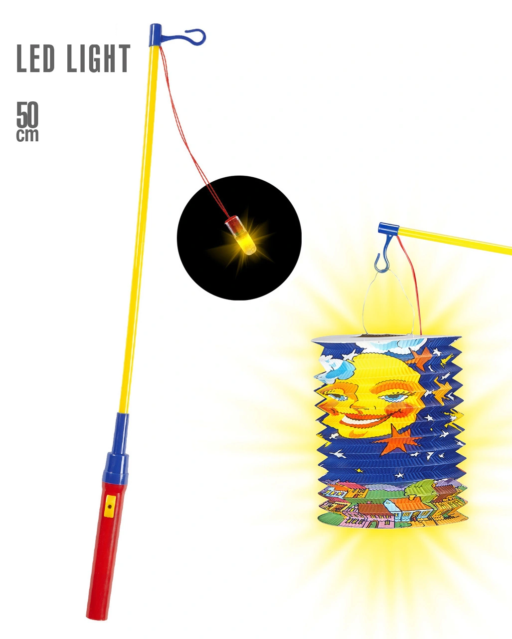 Laternenstab Mit LED Licht 1 Laternenstab Mit LED Licht