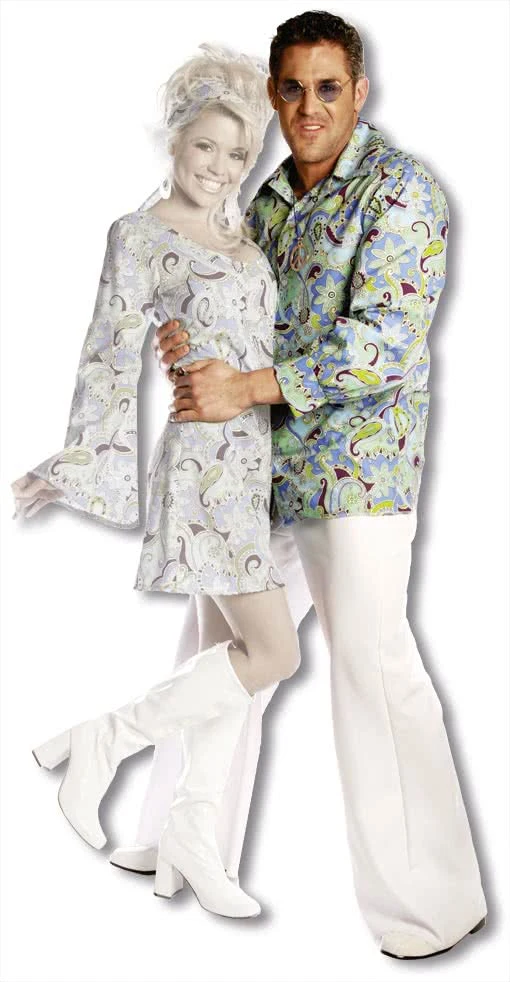 Männer Hippie Hemd Blau XXL 1 Männer Hippie Hemd Blau XXL