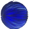 Ballon-Lampion Blau Metallic 25 Cm