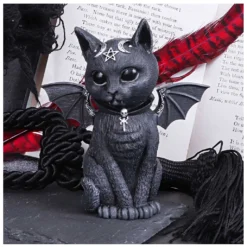 Mystische Katzenfigur Mit Fledermaus Flügel -Karnevalskostüme Herren Verkäufe mystische katzenfigur mit fledermaus fluegel okulte katzenfigur mit fluegel malpuss winged cat figurine 39529 05