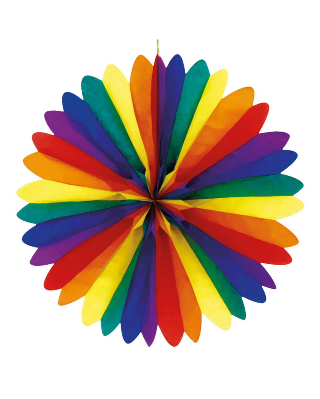 Regenbogen Fächer Deckendeko 50cm 1 Regenbogen Fächer Deckendeko 50cm