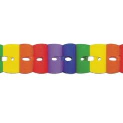 Regenbogen Papier Girlande 3m