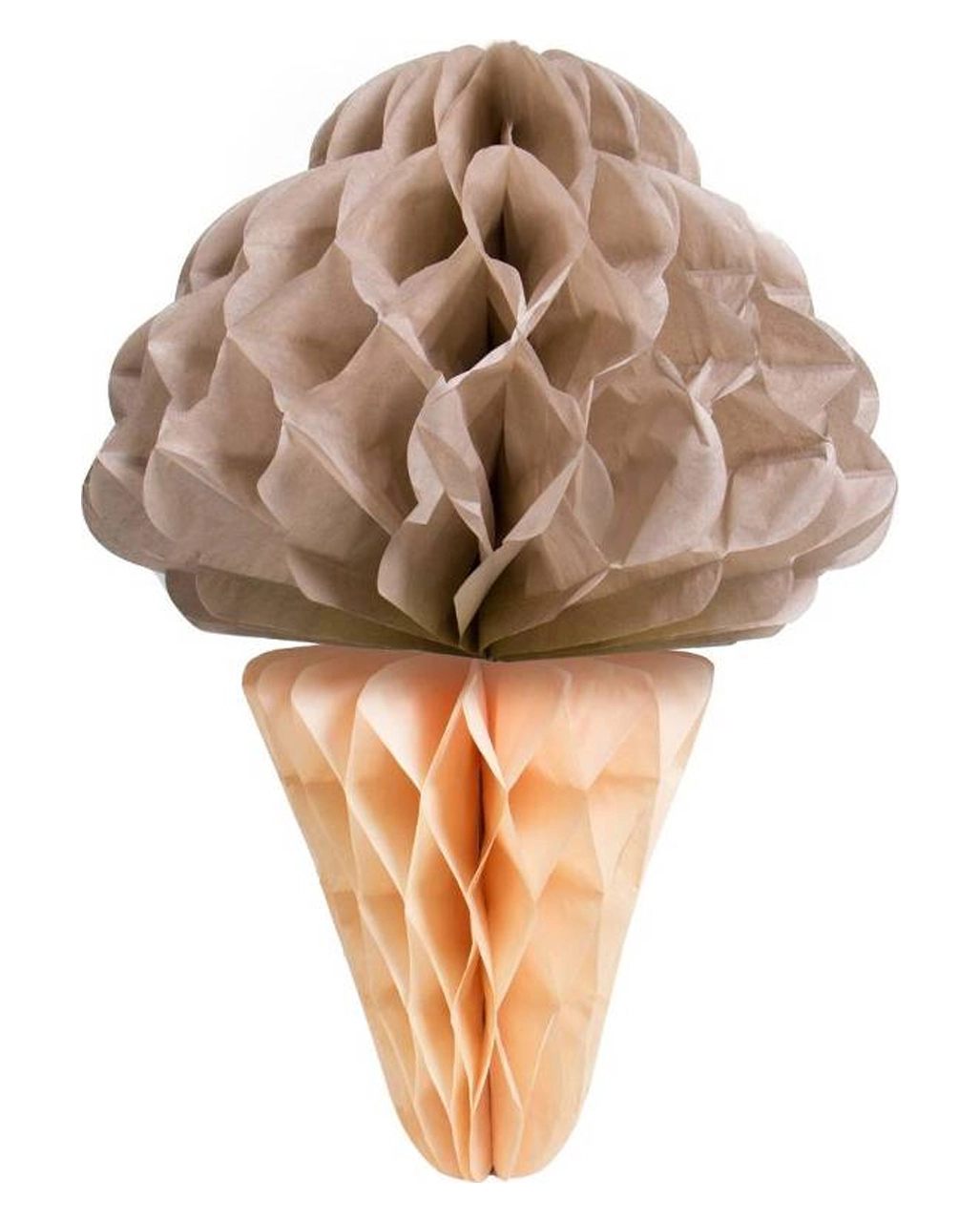 Wabenball Hängedeko Schokoladen Eis 1 Wabenball Hängedeko Schokoladen Eis