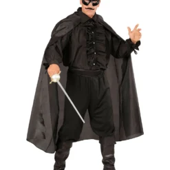 Schwarzes Herrenhemd Mit Rüschen & Knöpfen -Karnevalskostüme Herren Verkäufe schwarzes rueschenhemd mit knoepfen zorro hemd piratenhemd seeraeuberhemd 25594 3