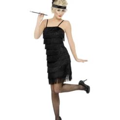 Flapper Kleid Mit Stirnband Plus Size