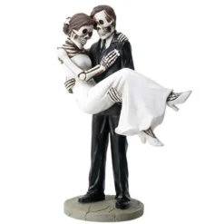 Auf Händen Getragen - Skelett Brautpaar 16cm