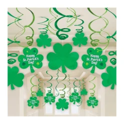 30 St. Patrick Shamrock Dekospiralen