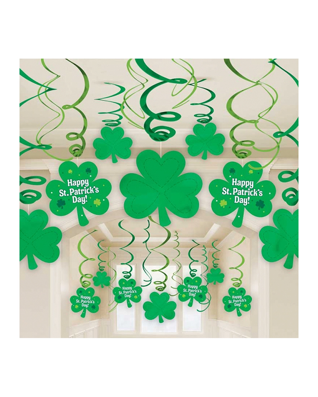 30 St. Patrick Shamrock Dekospiralen 1 30 St. Patrick Shamrock Dekospiralen