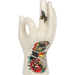 Titelseite -Karnevalskostüme Herren Verkäufe tattoo handlese und wahrsage hand palmistry tattoo style decorative hand gothic und halloween geschenkartikel und deko 51488 4