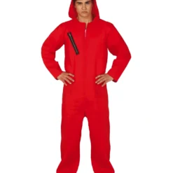 Bankräuber Jumpsuit Rot